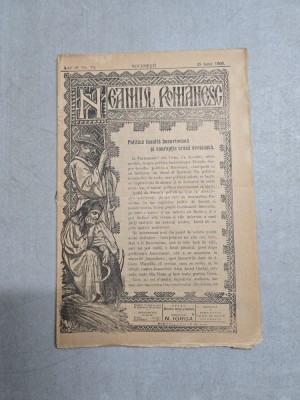 Neamul Rom&amp;acirc;nesc nr. 75/25.06.1908 - N. Iorga foto