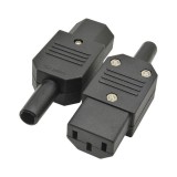Mufa Alimentare PC Mama pe Fir, 3 Pini, 250V 10A, Conector AC, UPS, Imprimante, Manson Protectie Cablu