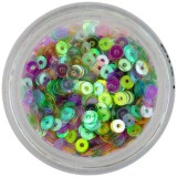 Paiete nail art &icirc;n formă de disc - mix de culori, INGINAILS