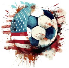 Sticker decorativ, Minge Fotbal, 60 cm, 10128ST-3 foto