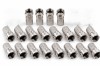 Set 20 mufe F RG6 6.6 mm cu garnitura de etansare, conectori metalici pentru cablu coaxial, compatibili TV, SAT, CATV si CCTV