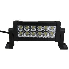 Bara proiectoare LED Auto Offroad Techstar&reg; PNA1, 36W, 12V-24V, 6000 K, 3500 Lumeni, IP 67, 17 cm, Flood Beam 60&deg; cu Leduri CREE XBD, Negru