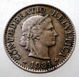 7.038 ELVETIA 5 RAPPEN 1931 B