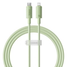 Cablu Type-C to Lightning, Fast Charging, 20W, 480Mbps, 2m - Baseus Habitat Series (P10360201631-01) - Natural Green