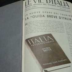 Le Vie D'Italia - revista mensile del Touring Club Italiano - pe anul 1937