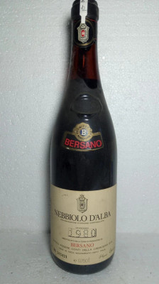 B 12 - VIN NEBBIOLO D&amp;#039;ALBA, DOC, BERSANO, recoltare 1980 CL 75 gr 12,5 foto