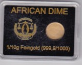 Africa - African Dime - aur fin 999,9, 0,1 g, in caseta, exemplar 4