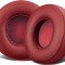Set 2 bureti pentru casti JBL E45BT / E45 / C45BT / E35BT / E35 Wired, On-Ear, Rosu, Piele ecologica, Spuma cu memorie
