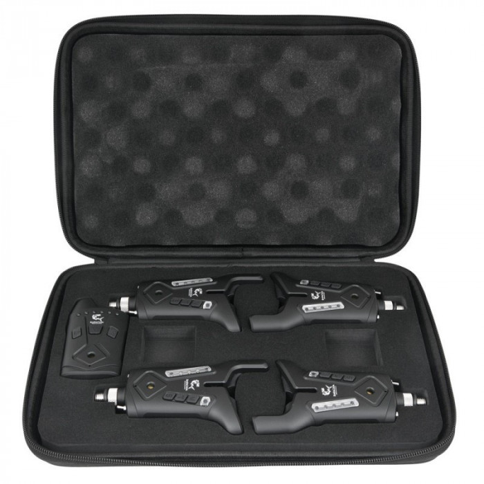 Set avertizoare wireless Baracuda RF2198, 4 buc/set si receptor, pentru lansete feeder