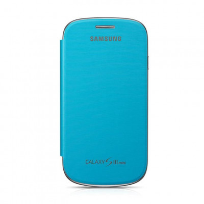 Husa FlipCover Book Samsung Galaxy&amp;nbsp;S3 mini Fashion Blue i8190 i8200 foto