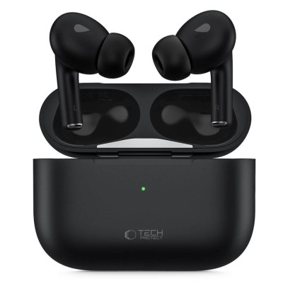 Casti wireless Tech-Protect Ultraboost negru foto