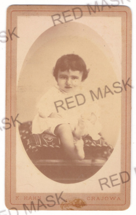 2440 - CRAIOVA, Little girl, Romania - CDV, little old photo