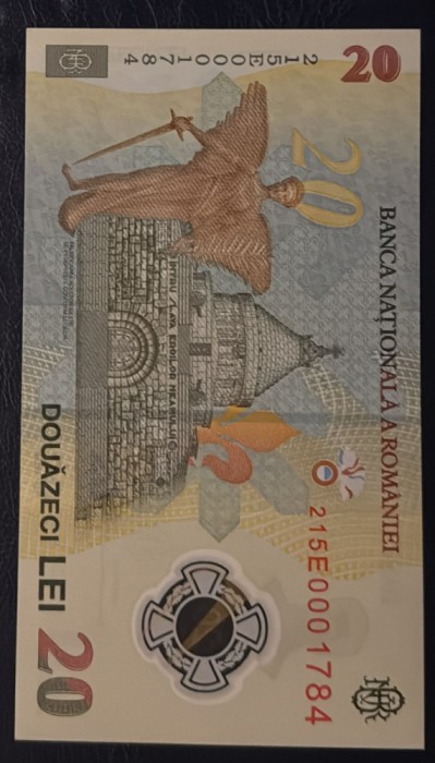 BANCNOTA POLIMER 20 LEI 2021(ECATERINA TEODOROIU)/NECIRCULATA !POZE