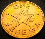 Cumpara ieftin Moneda exotica FAO ONE PESEWA - GHANA, anul 1967 * cod 3263 B, Africa