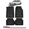 Covorase Auto Tip Tavita TeamCar&reg; Renault Megane IV Combi Break (2016-Prezent) Negru. Cauciuc Reciclat, Margine Inalta