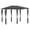 Gossi pavilion cu huse pentru stalpi, antracit, 3x4x2,6 m, 160 g/m2