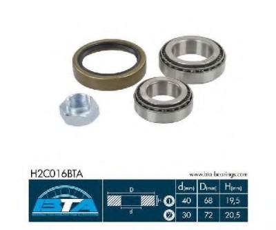 Set rulment roata FIAT DUCATO bus (230) (1994 - 2002) BTA H2C016BTA foto