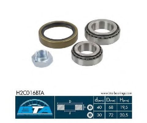 Set rulment roata FIAT DUCATO bus (230) (1994 - 2002) BTA H2C016BTA