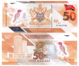 Trinidad &amp; Tobago 50 Dolari 2020(21) P-64a Polimer UNC Bancnota Straina