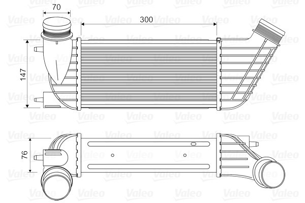 VALEO 818651 Intercooler, compresor