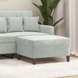 VidaXL Taburet, gri deschis, 70x55x41 cm, catifea