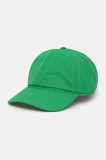 Lacoste sapca culoarea verde, neted, RK2662