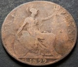 Cumpara ieftin Moneda istorica 1 PENNY - MAREA BRITANICA / ANGLIA, anul 1899 *cod 4681 VICTORIA