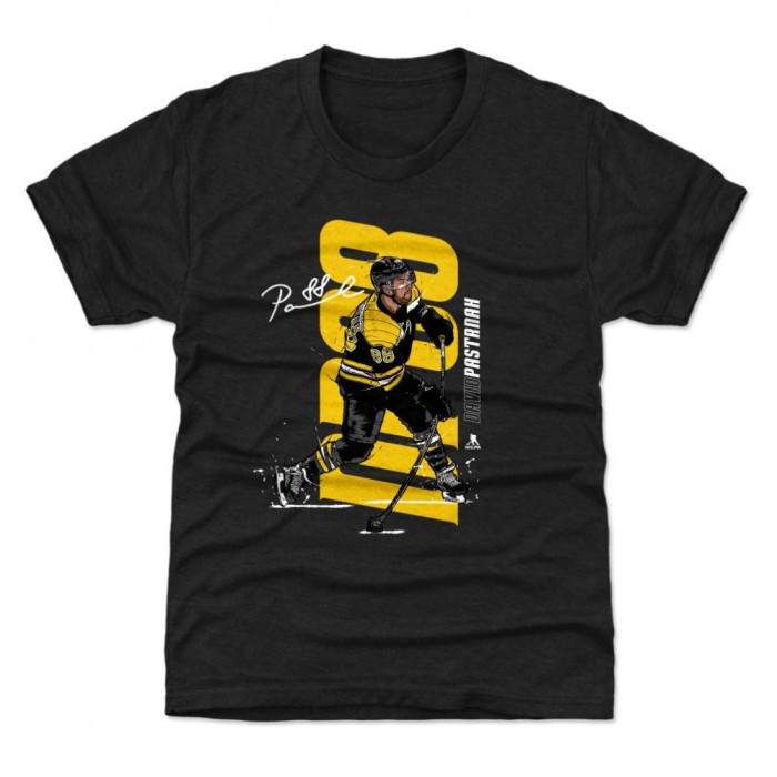 Boston Bruins tricou de copii David Pastrň&aacute;k #88 Vertical WHT 500 Level - Dětsk&eacute; M (10 - 12 let)