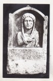 bnk cp Constanta - Muzeul regional de Arheologie - Portret feminin de pe o stela funerara - uzata
