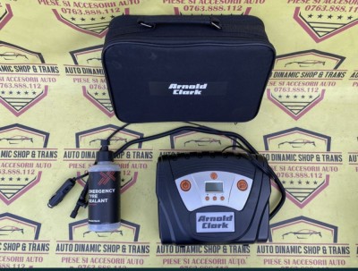 Compresor auto umflat roti Arnold Clark kit pana foto