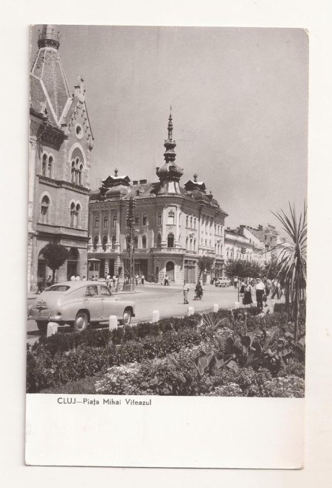 RF69 -Carte Postala- Cluj, Piata Mihai Viteazul, circulata 1964