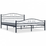 VidaXL Cadru de pat, negru, 160 x 200 cm, oțel