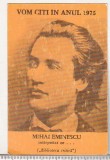 bnk cld Calendar de buzunar 1975 Editura Eminescu -Mihai Eminescu