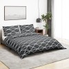 VidaXL Set cu husă de pilotă, gri, 200x200 cm, bumbac 136059