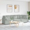 VidaXL Canapea modulară cu perne, gri deschis, catifea 3321279