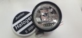 Proiector Auto Rotund LED Angel Eyes 24V FI22, H3 70W, Omologare E9, Impermeabil IP55
