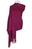Fular dama uni 24U, 180x70cm, ciclam, Marime universala