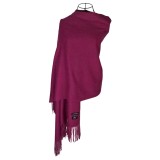 Fular dama uni 24U, 180x70cm, ciclam
