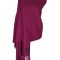 Fular dama uni 24U, 180x70cm, ciclam