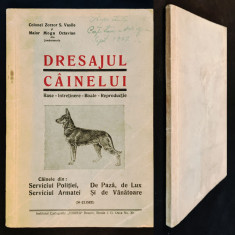 RAR 1937 Manual DRESAJ CANIN Caine de Politie Armata Paza Vanatoare Utilitar Lux