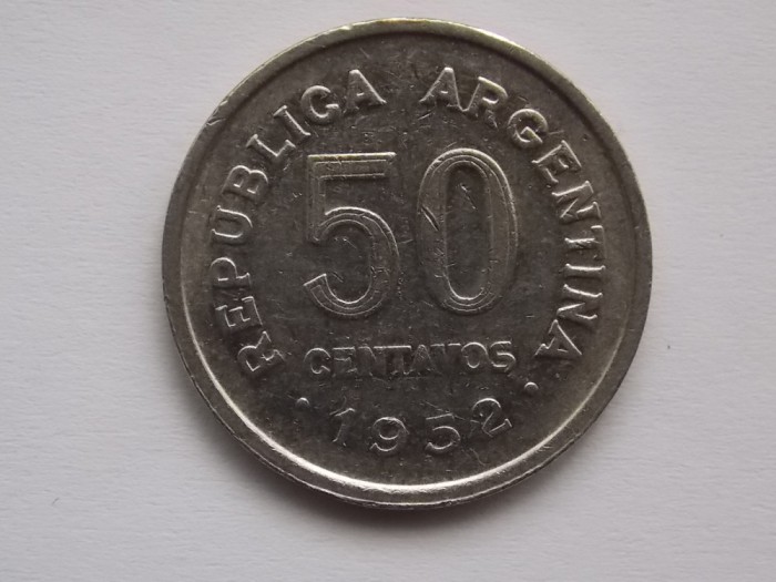50 CENTAVOS 1952 ARGENTINA