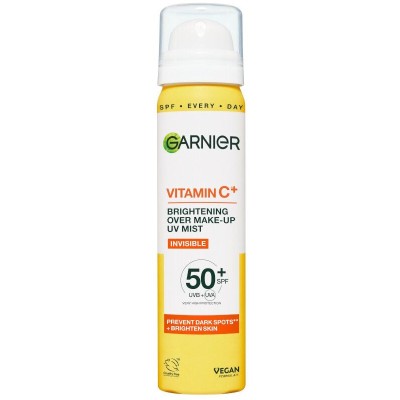 Garnier Skin Naturals Vitamina C Spray pentru față peste machiaj UV Mist SPF 50+ 75 ml foto
