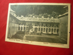 Ilustrata Manastirea Agapia - Staretia, Trapezul si Paraclisul 1936 jud.Neamt foto