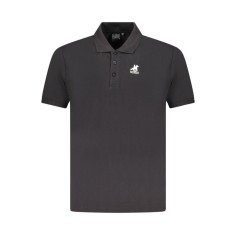 U.S. Grand POLO Tricou polo barbati cu logo brodat, Regular fit, negru, S