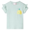 Tricou pentru copii, verde menta, 116 GartenMobel Dekor, vidaXL