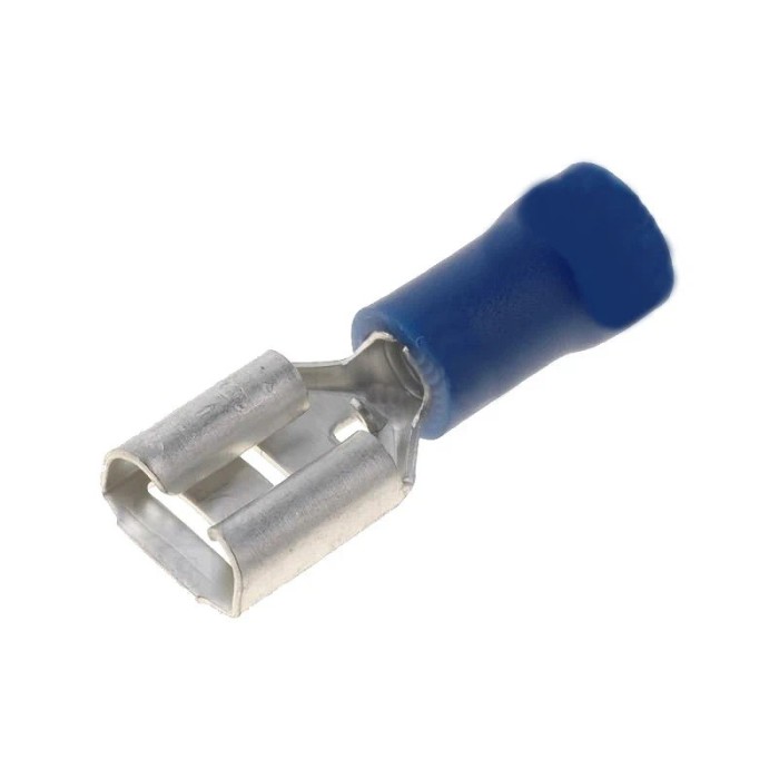Papuc 6.3mm mama albastru partial izolat