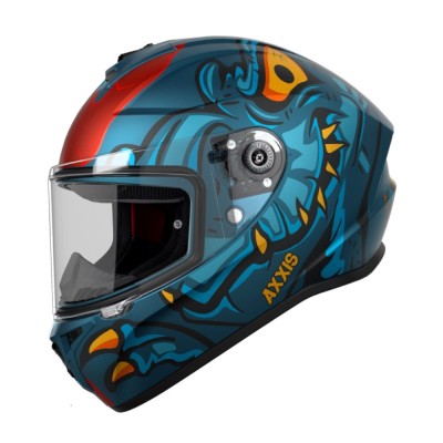 Casca integrala Axxis model Draken S Dinotoon C7 albastru mat foto