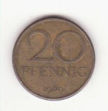 Germania (R.D.G./D.D.R) 20 Pfennig 1969, Europa, Alama