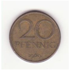 Germania (R.D.G./D.D.R) 20 Pfennig 1969