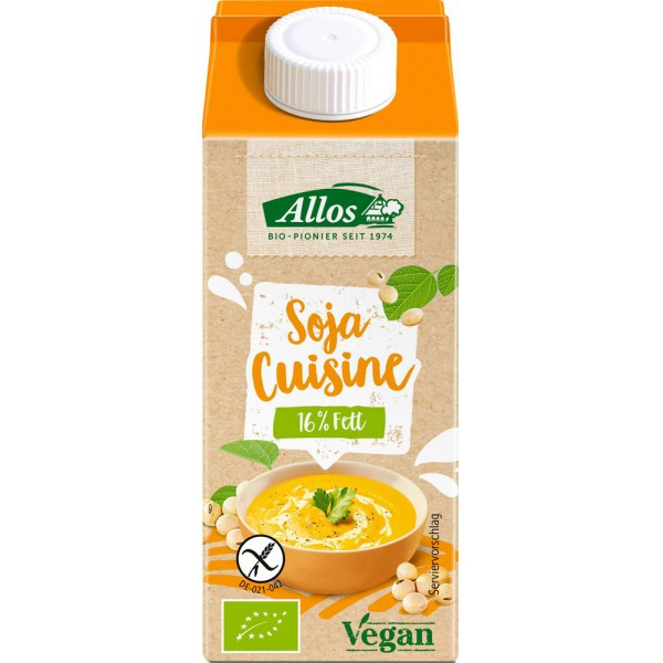 Crema de Soia pentru Gatit Fara Gluten Bio 200ml Allos